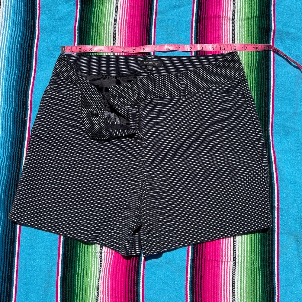 Black with white polka-dot shorts by The Limited - size 12